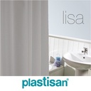 RIDEAU DOUCHE 00108 POLYESTER GRIS LISA 180X200