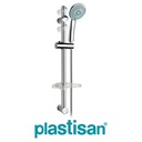 ENSEMBLE BARRE CHROMEE 61CM+DOUCH LUK 5 JETS 70017