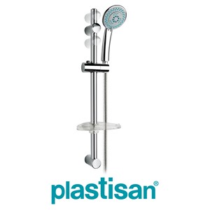 [0018128] ENSEMBLE BARRE CHROMEE 61CM+DOUCH LUK 5 JETS 70017