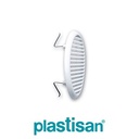 GRILLE 99531 RONDE A CLIPSER AVEC MOUSTIQUAIRE Ø 140 BLANC