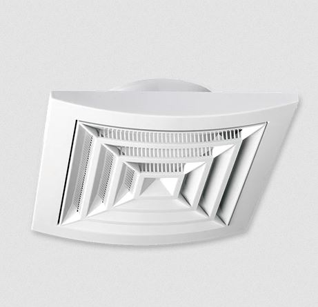 [0018258] GRILLE 99601 CARRE A CLIPSER AVEC MOUSTIQUAIRE Ø150 BLANC