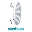 GRILLE 99533 RONDE A CLIPSER AVEC MOUSTIQUAIRE Ø 220 BLANC