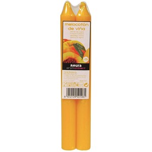 [6110641] BOUGIE CYLINDRIQUE 200X20 *2 PECHE DE VIGNE