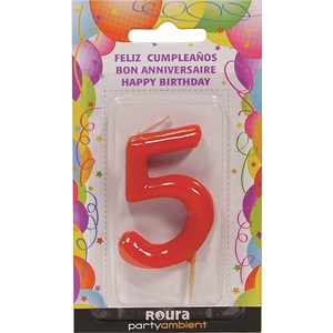 [6110675] BOUGIE ANNIVERSAIRE N° 5