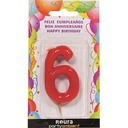 BOUGIE ANNIVERSAIRE N° 6