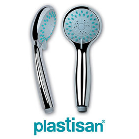 [0018271] DOUCHETTE CHROMEE BLU Ø 76 3 JETS 61913 BOITE