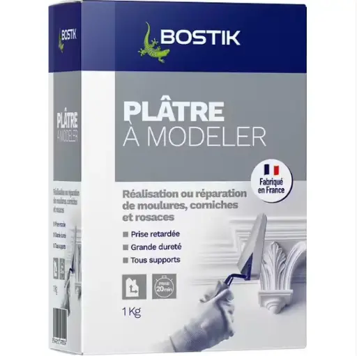 [3032028] BOSTIK PLATRE A MODELER BOITE 1KG
