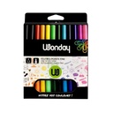 FEUTRE POINTES FINES PAR 12 COULEURS ASSORTIES