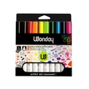 FEUTRE POINTES EXTRA LARGES PAR 10 COULEURS ASSORTIES