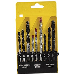 [0009840] FORET ASSORTIS BOIS BETON HSS 9 PCS