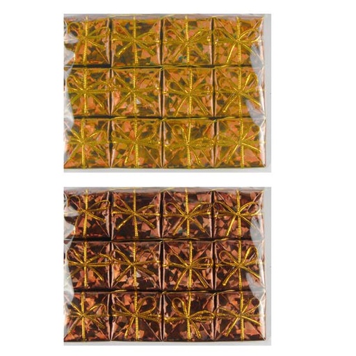 [2010253] DECO SAPIN CADEAUX LASER 3CM *12 5SUS533C