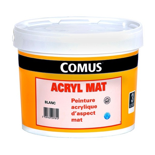 [3018538] COMUS ACRYL GJ MAT BLANC 3L