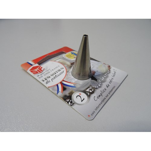 [6021057] DOUILLE INOX ECRITURE PERLES - POIS 4MM S/C (2) ARRET COMMERCIALISATION