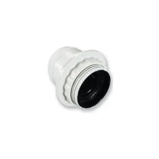[2001153] DOUILLE E27 FILETEE+BAGUE BLANC