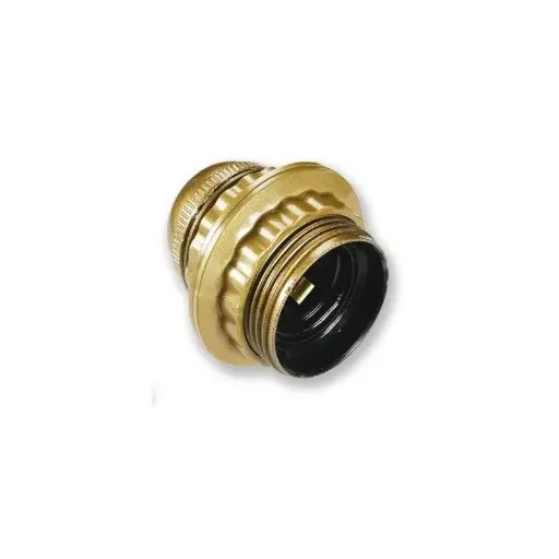 [2001154] DOUILLE E27 FILETEE+BAGUE OR