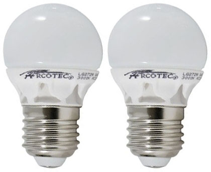 [2009893] AMP LED SPHERIQUE E27 4W 330 LM ANGLE 200° 830 BTE 2