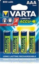 PILE LR03 AAA RECHARGEABLE *4 VARTA