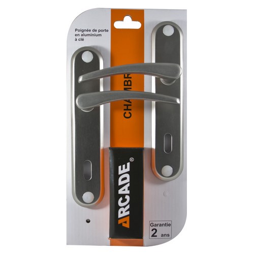 [0009902] POIGNEE DE PORTE ALU A CLE