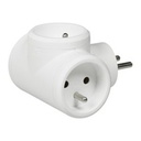 FICHE MULTIPRISES 16 A 3X2P+T  3 SORTIES LATÉR. BLANC BB LEG049435