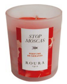 [6110709] BOUGIE VERRINE 83X70MM ANTI MOUCHES GERANIUM