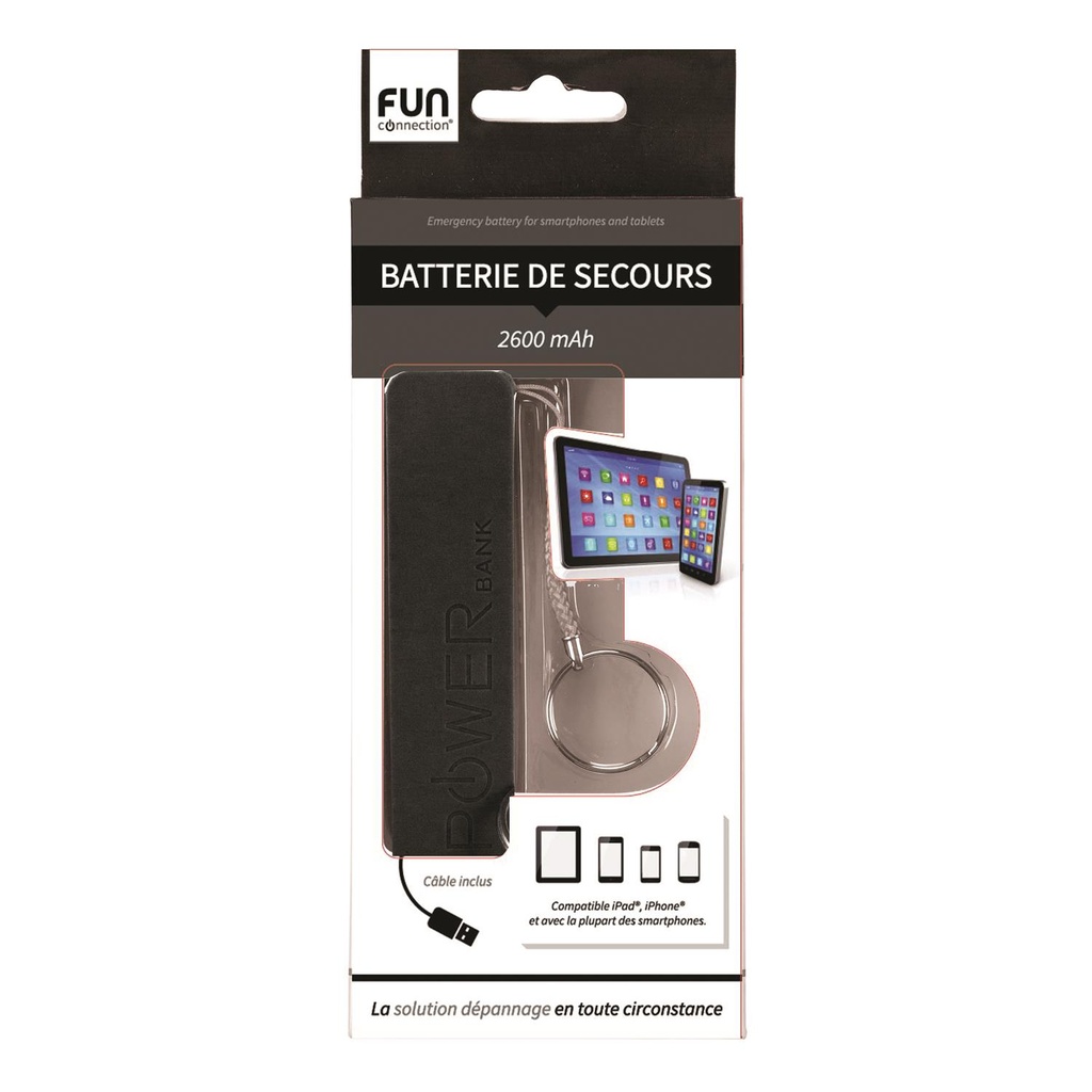 BATTERIE SECOURS UNIVER. SMARTPHONE