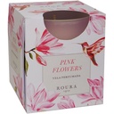 BOUGIE VERRE PARFUME 85X70 PINK FLOWERS