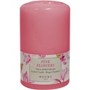 BOUGIE CYLINDRIQUE 100X60 PINK FLOWERS
