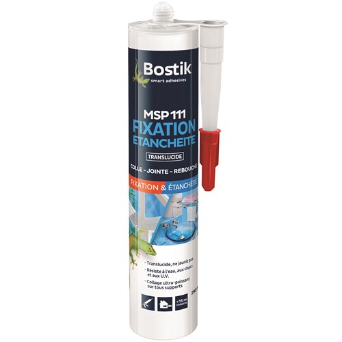 [3143636] BOSTIK MASTIC MSP 111 FIX & ETANCH 290ML TRANSLUCIDE