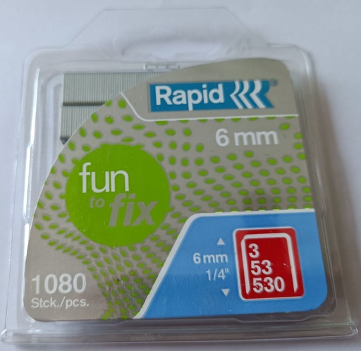 [3161814] AGRAFE FUN TO FIX 53/ 6MM BLISTER 1080