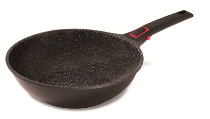 [6008220] POELE WOK 28 GRANIT PRO INDUC MANCHE AMOVIBLE