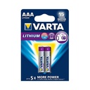 PILE LR03 AAA  LITHIUM   *2 VARTA