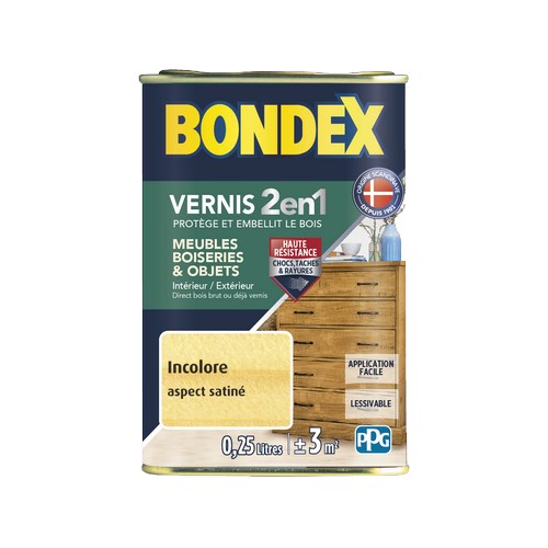 [3179024] BONDEX VERNIS SATIN INCOLORE 0,25 L GSA