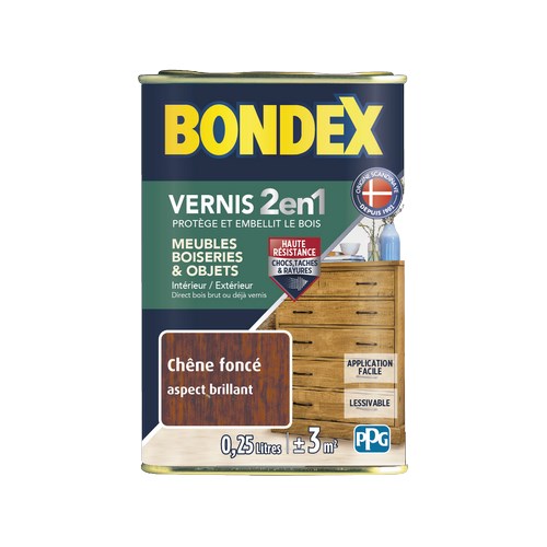 [3179029] BONDEX VERNIS BRILL CHENE FONCE 0,25 L GSA