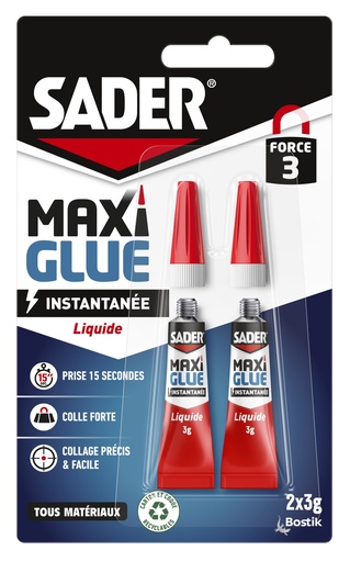 [3166332] SADER MAXI GLUE INSTANTANEE 2x3G LIQUIDE