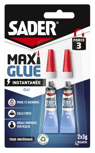 [3166336] SADER MAXIGLUE INSTANTANEE GEL 2X3G