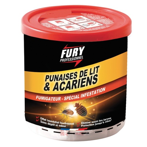 [3031712] FURY FUMIGATEUR PUNAISES DE LIT 25M²