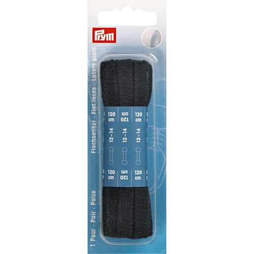 [6800831] LACET PLAT 8MMX1M20 NOIR 1 PAIRE