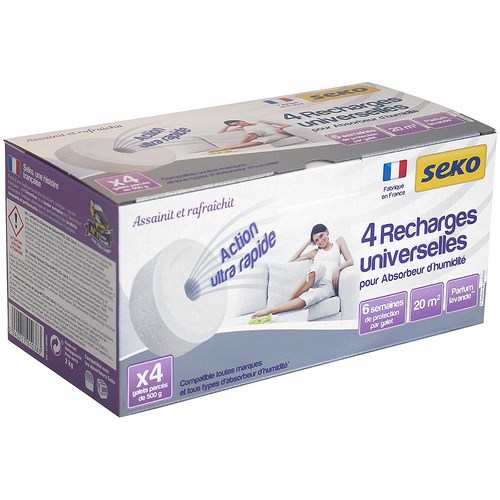 [3016405] RECHARGE GALET PERCE LAVANDE 500 G LOT DE 4