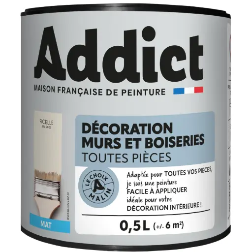 [3020703] PEINTURE ACRYL MULTI-SUPPORTS MAT 0,5 L FICELLE