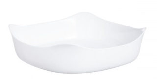 [6022386] PLAT CARREE CARINE BLANC 20