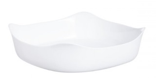[6022387] PLAT CARREE CARINE BLANC 26