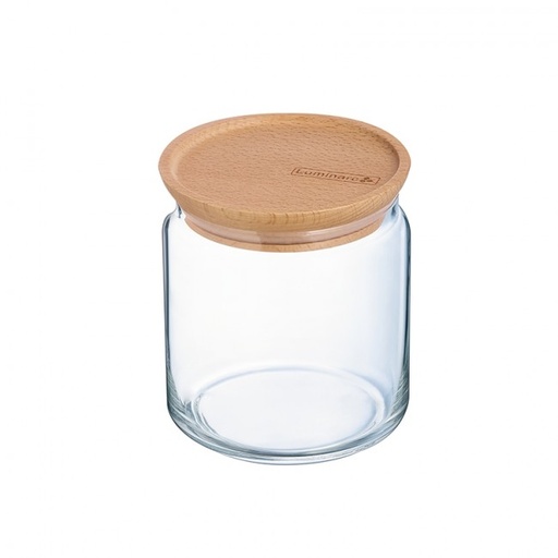 [6022406] BOCAL COUVERCLE BOIS JAR WOOD 0L75