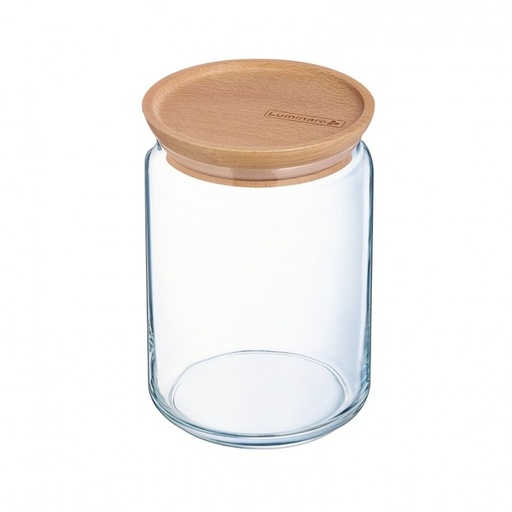 [6022407] BOCAL COUVERCLE BOIS JAR WOOD 1L00