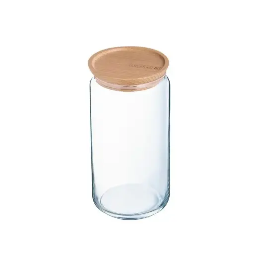 [6022409] BOCAL COUVERCLE BOIS JAR WOOD 2L00