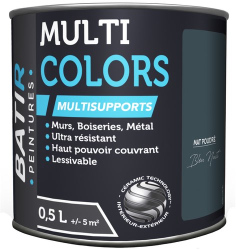 [3020811] PEINTURE MAT POUDRE 0,5 L BLEU NUIT