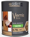 VERNIS BOIS SATINE INCOLORE 750 ML ADDICT