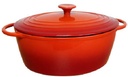COCOTTE OVALE 29 FONTE EMAILLEE ROUGE DEGRADE