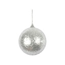 BOULE PAILLETEE Ø 8 CM ARGENT 5BOD966AG