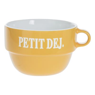 [6110273] DEJEUNER JAUNE 62 CL Ø 13 - H 8,5 CM