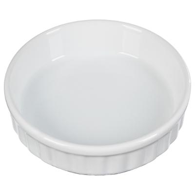 [6110066] PLAT CREME BRULEE Ø 12,5 CM CERAM BLANC